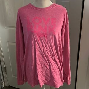 Pink “LOVE PINK” Long sleeve t-shirt